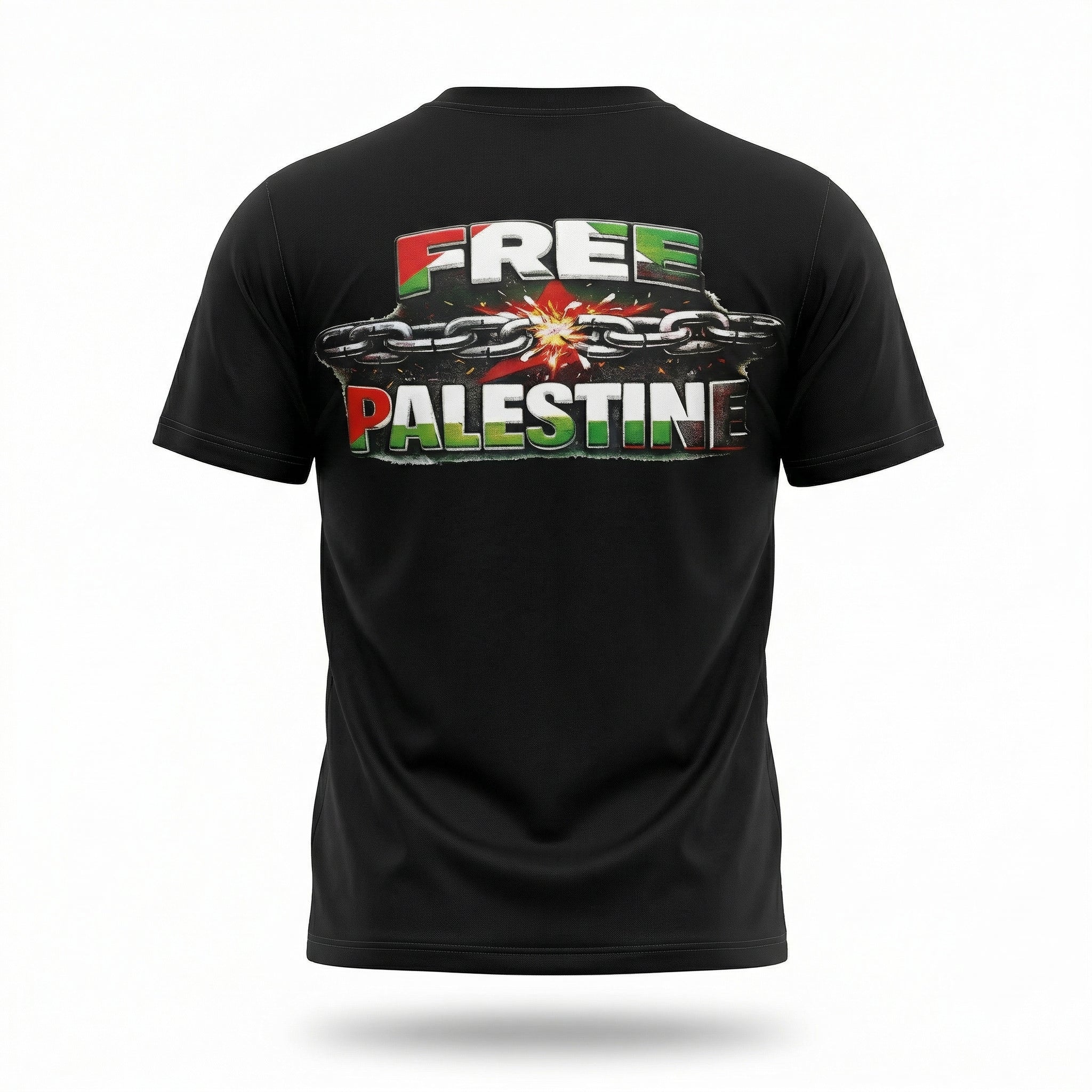 Free Palestine Puff Print T-Shirt