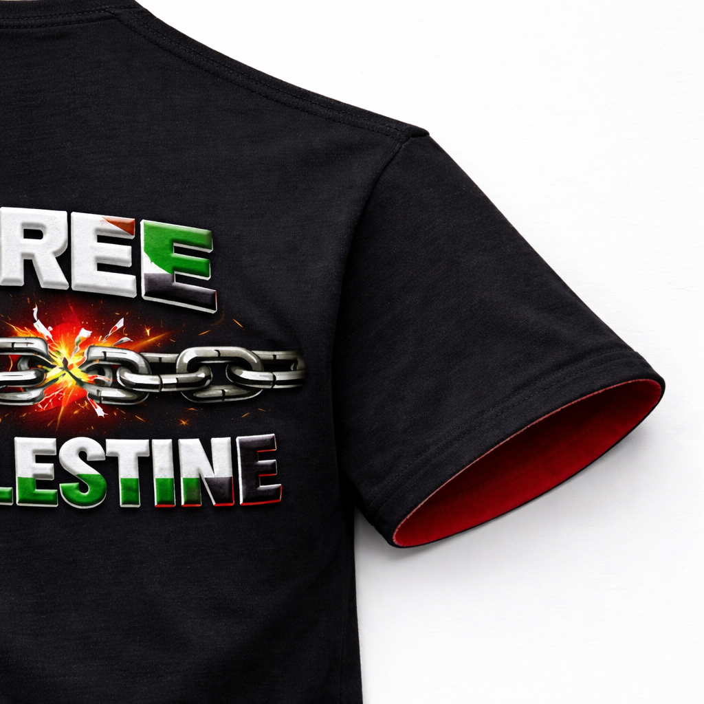 Free Palestine Puff Print T-Shirt